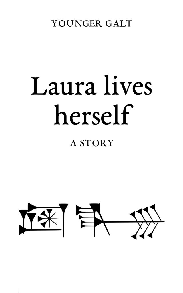 Laura lives herself frontcover